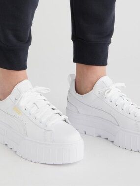 Puma White Women's Platform Sneakers